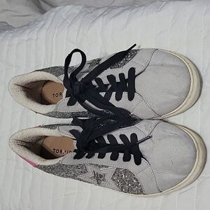 Torrid Women's Metallic Pink Stars Tennis Shoe Size 10W